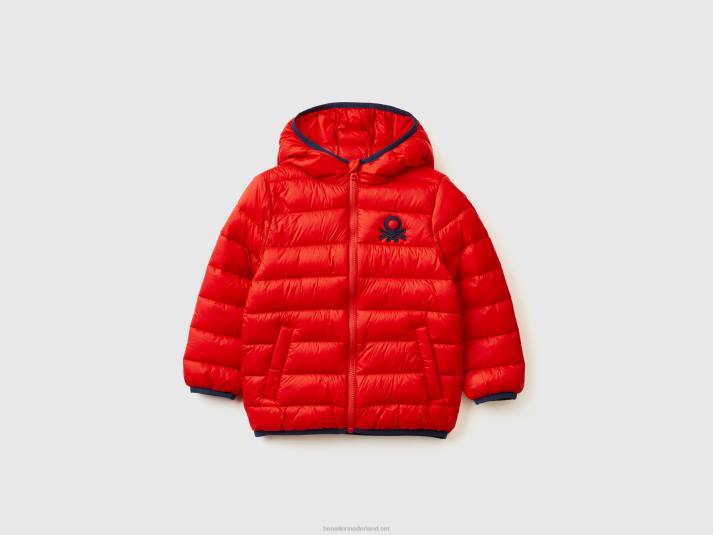 kinderen Benetton jack "rain defender" van nylon rood 4R622111
