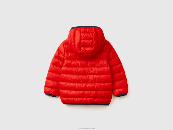 kinderen Benetton jack "rain defender" van nylon rood 4R622111