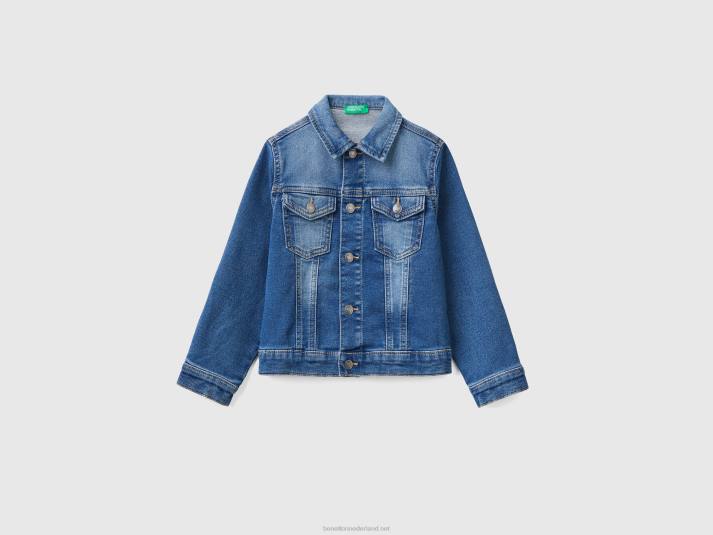 kinderen Benetton spijkerjasje donkerblauw 4R622105