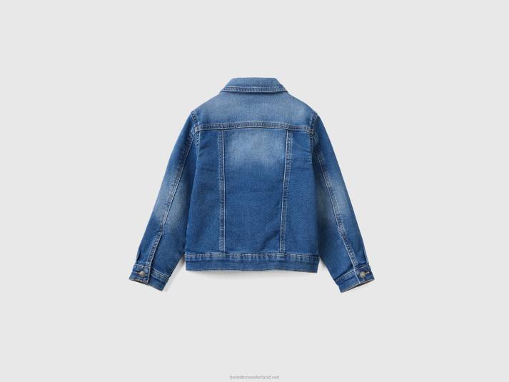 kinderen Benetton spijkerjasje donkerblauw 4R622105