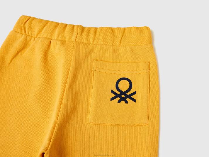 kinderen Benetton joggingbroek met zak geel 4R622332