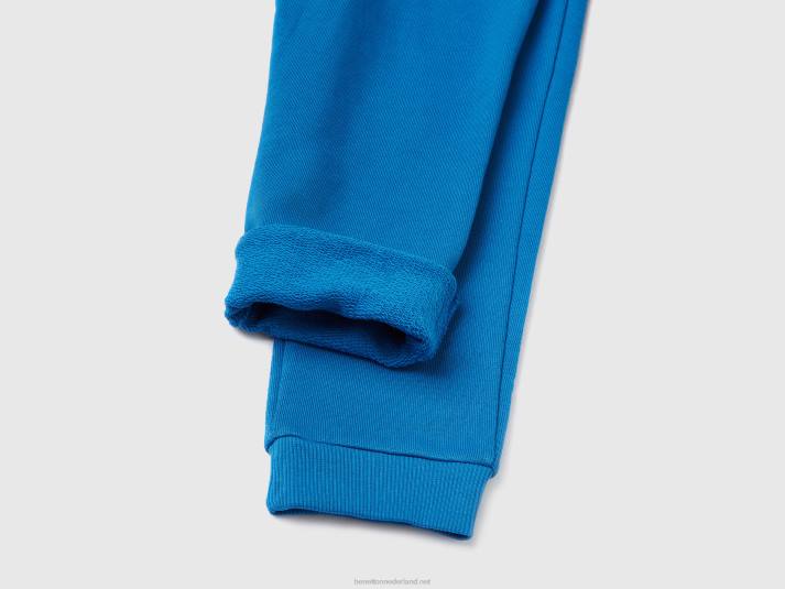 kinderen Benetton joggingbroek met zak helderblauw 4R622314