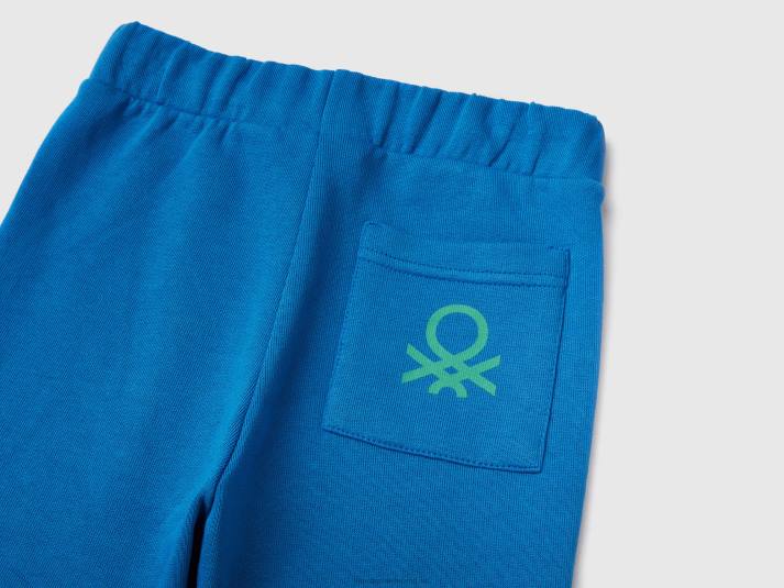 kinderen Benetton joggingbroek met zak helderblauw 4R622314