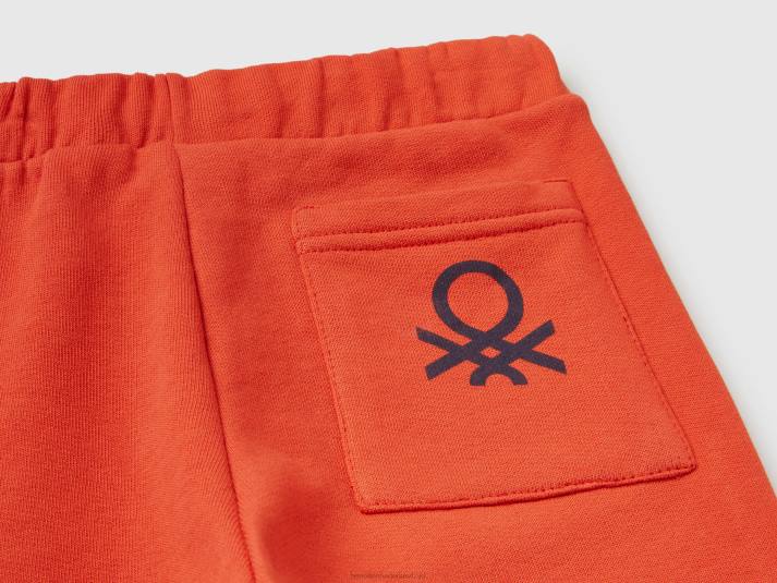 kinderen Benetton joggingbroek met zak rood 4R622340