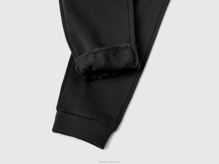 kinderen Benetton joggingbroek van biologisch katoen zwart 4R622328