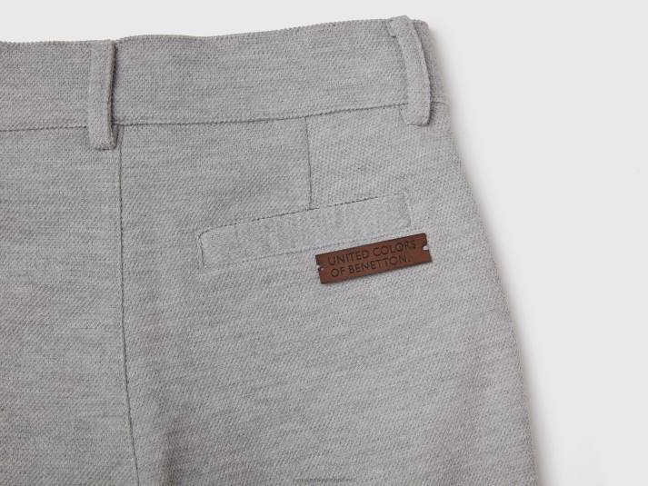 kinderen Benetton joggingbroek van een katoenmix lichtgrijs 4R622337