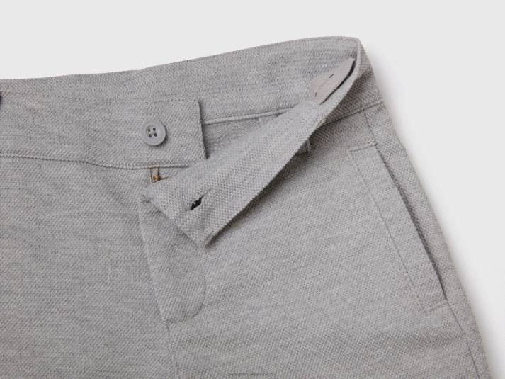kinderen Benetton joggingbroek van een katoenmix lichtgrijs 4R622337