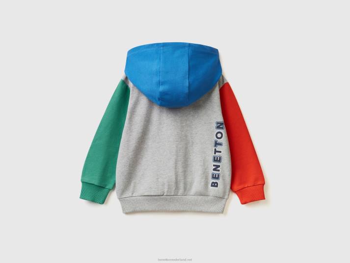 kinderen Benetton hoodie met logo veelkleurig 4R622265