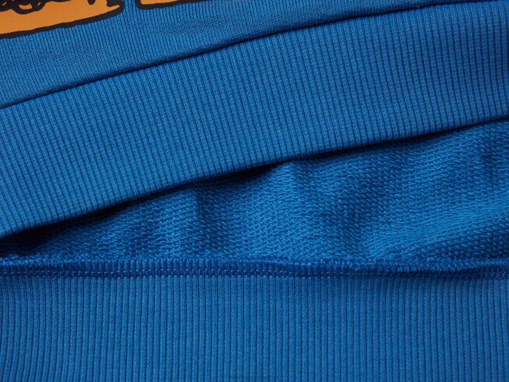 kinderen Benetton sweatshirt met pindaprint helderblauw 4R622285