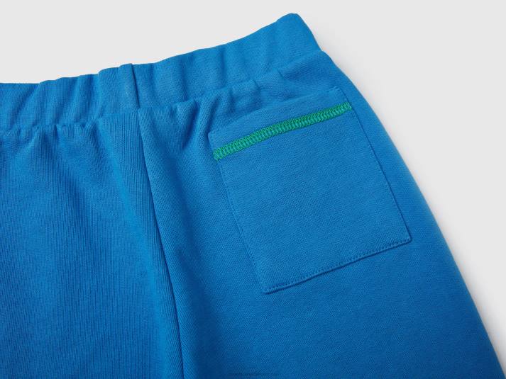 kinderen Benetton trainingspak van 100% katoen helderblauw 4R622244