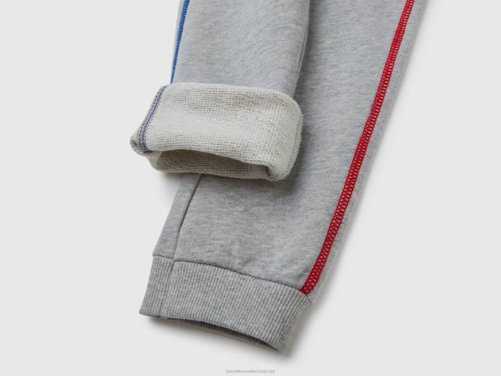 kinderen Benetton trainingspak van 100% katoen lichtgrijs 4R625111