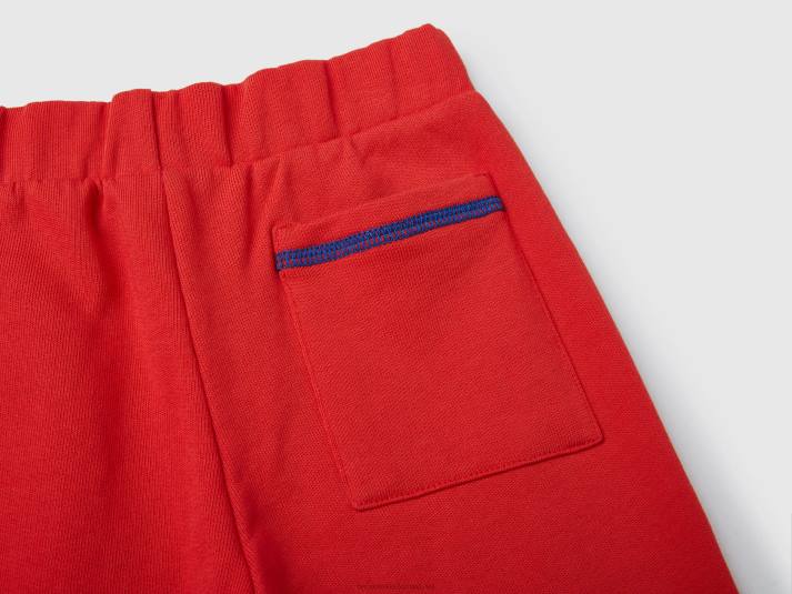 kinderen Benetton trainingspak van 100% katoen rood 4R625126