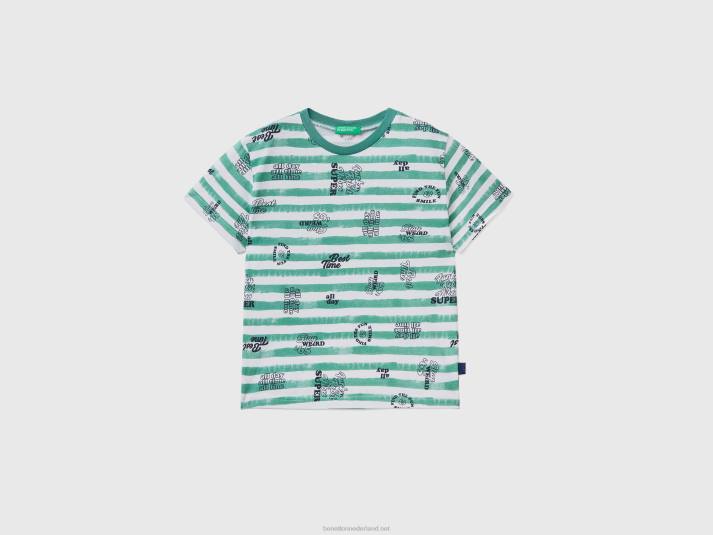 kinderen Benetton T-shirt van 100% katoen met dessin groente 4R622131