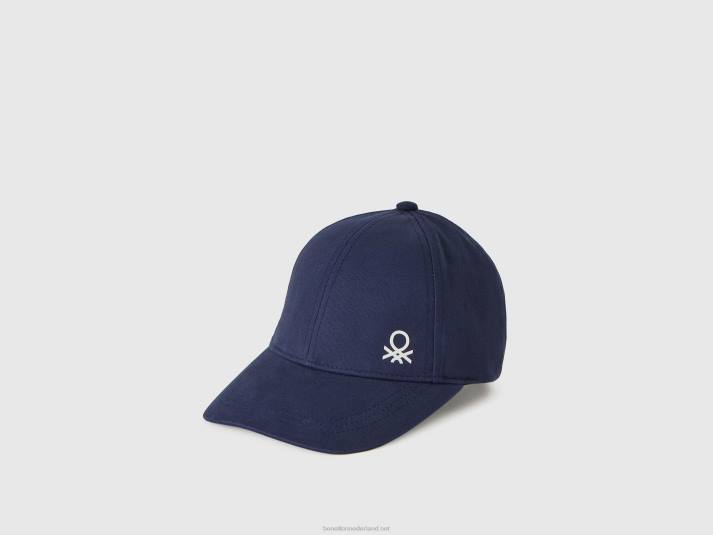 kinderen Benetton pet met vizier donkerblauw 4R622409