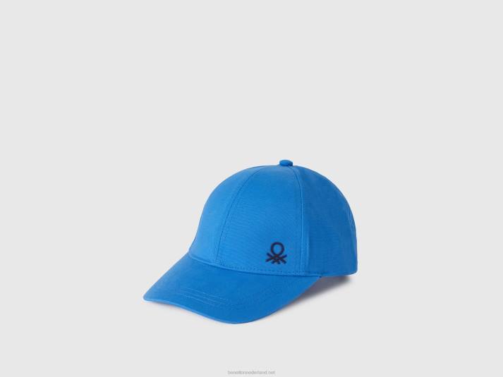kinderen Benetton pet met vizier helderblauw 4R622406