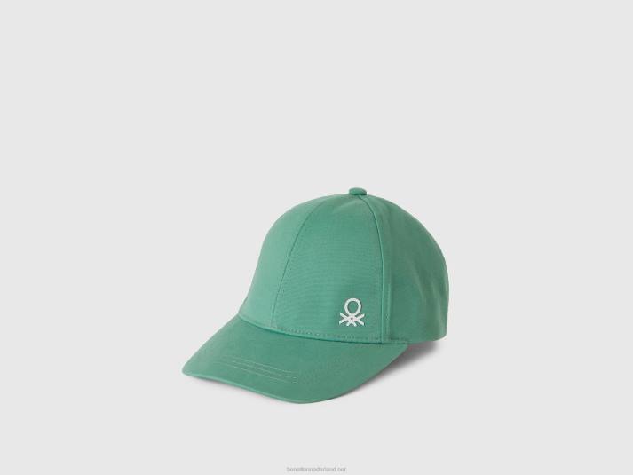 kinderen Benetton pet met vizier licht groen 4R622414