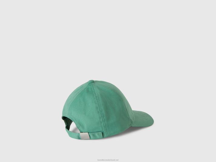 kinderen Benetton pet met vizier licht groen 4R622414