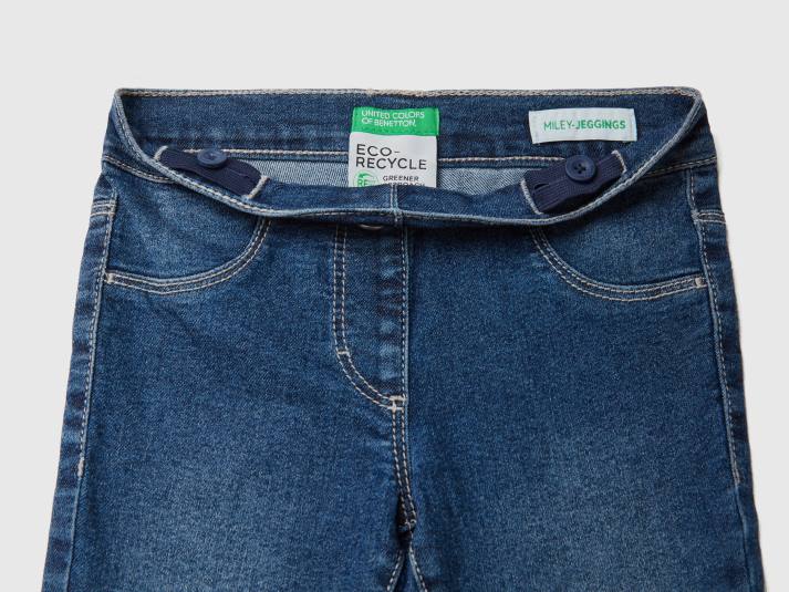 kinderen Benetton "eco-recycle" jegging van stretchkatoenmix donkerblauw 4R625726