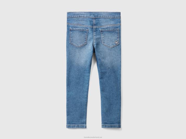 kinderen Benetton "eco-recycle" jegging van stretchkatoenmix lichtblauw 4R625712