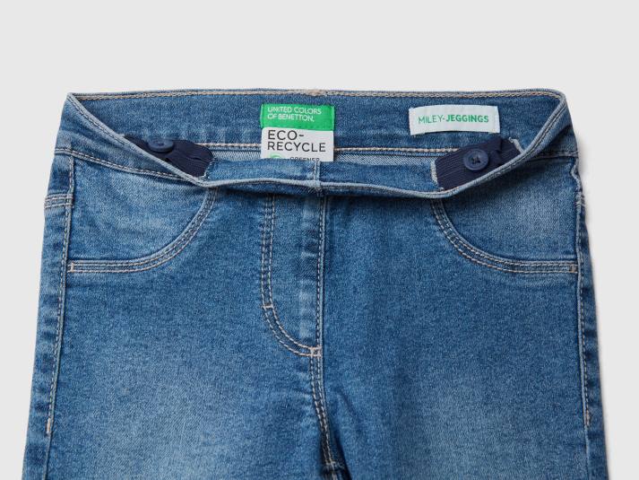 kinderen Benetton "eco-recycle" jegging van stretchkatoenmix lichtblauw 4R625712