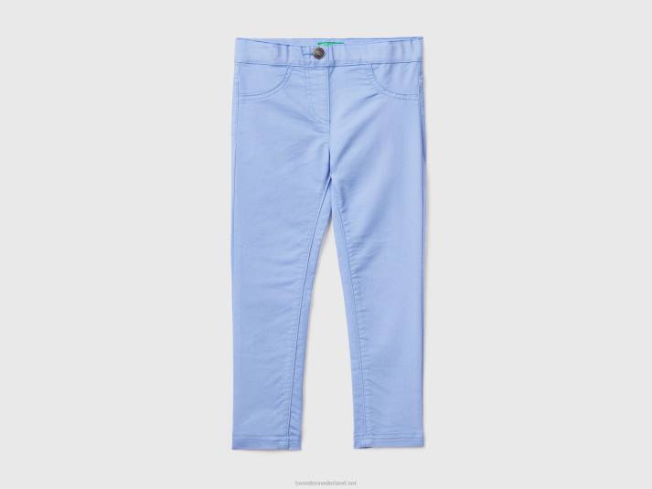 kinderen Benetton jegging van stretchkatoenmix maagdenpalm 4R623038