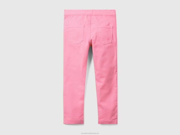 kinderen Benetton jegging van stretchkatoenmix roze 4R622999