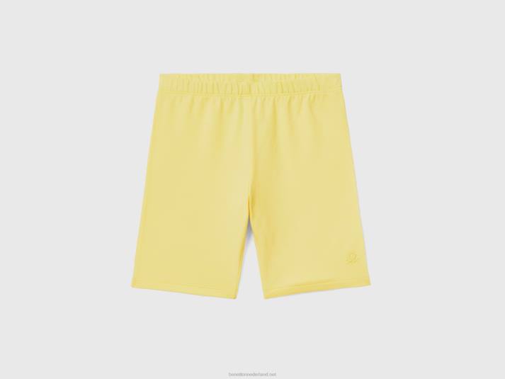kinderen Benetton korte fietsbroek geel 4R623001