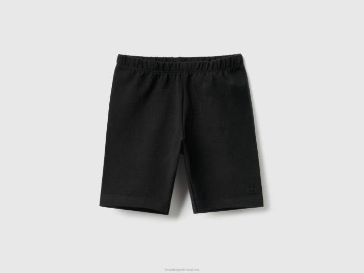 kinderen Benetton korte fietsbroek zwart 4R623044