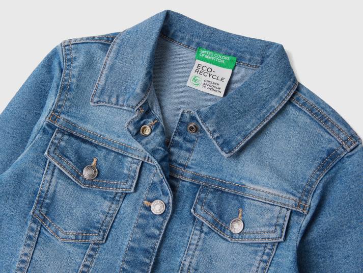 kinderen Benetton "eco-recycle" spijkerjack donkerblauw 4R622829