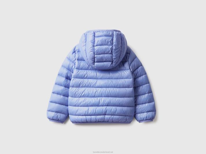 kinderen Benetton gewatteerde jas met capuchon maagdenpalm 4R622832
