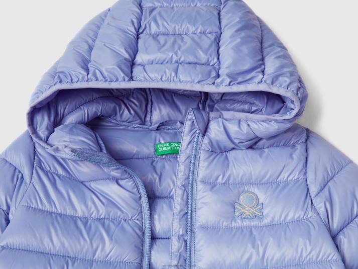 kinderen Benetton gewatteerde jas met capuchon maagdenpalm 4R622832