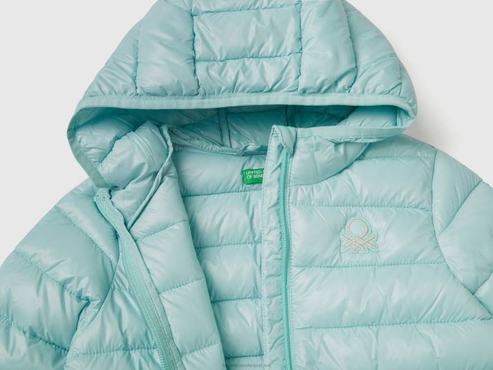 kinderen Benetton gewatteerde jas met capuchon water 4R622822