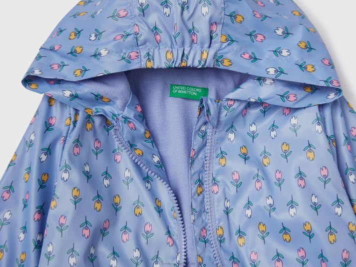 kinderen Benetton "rain defender" jack met patroon maagdenpalm 4R622823
