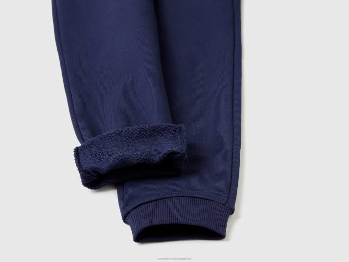 kinderen Benetton joggingbroek van biologisch katoen donkerblauw 4R623019