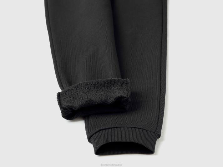 kinderen Benetton joggingbroek van biologisch katoen zwart 4R623020