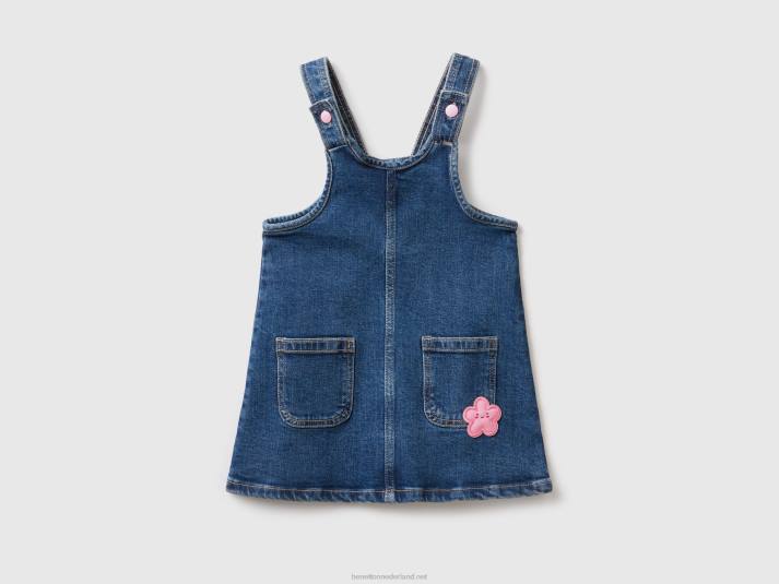 kinderen Benetton denim overall rok donkerblauw 4R625649