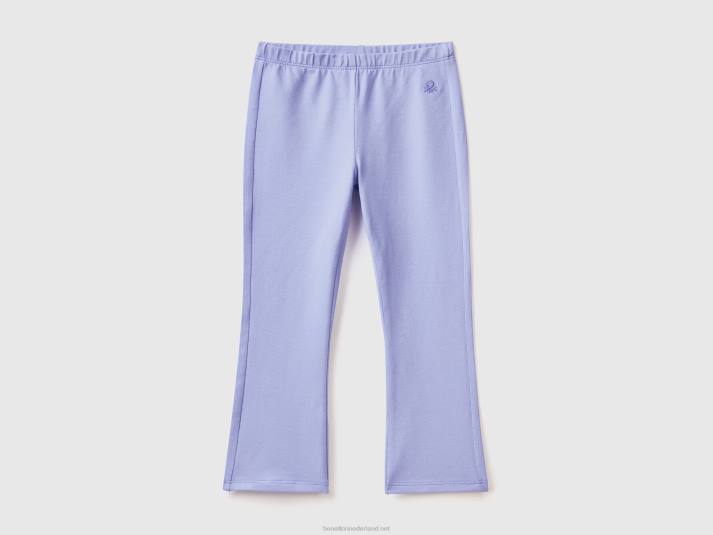kinderen Benetton wijd uitlopende legging van stretchkatoen maagdenpalm 4R622961