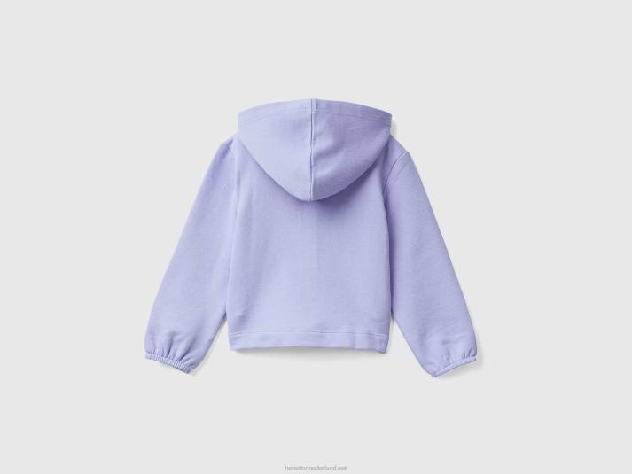 kinderen Benetton cropped hoodie met borduursel maagdenpalm 4R622909