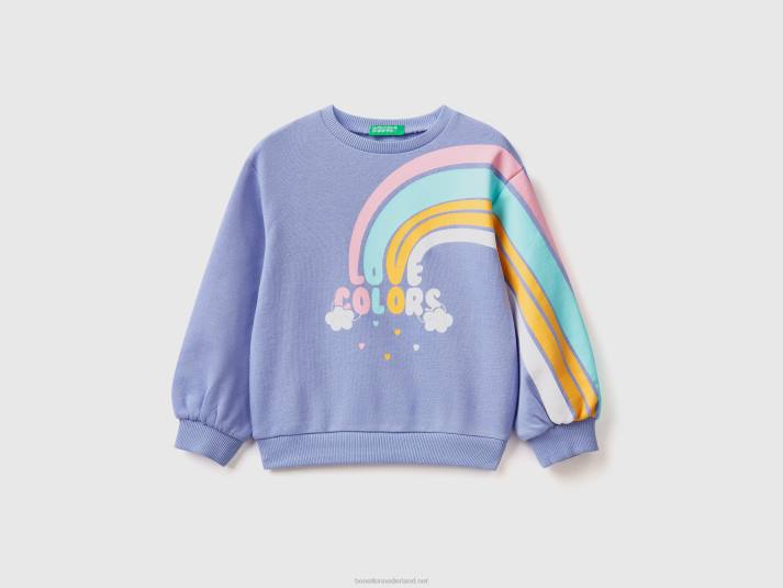 kinderen Benetton pullover met regenboogprint maagdenpalm 4R625629
