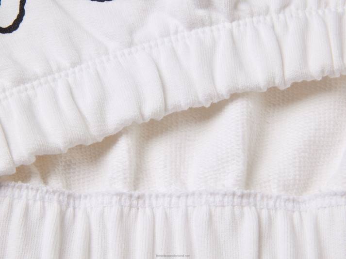 kinderen Benetton sweatshirt met ronde hals en pinda's wit 4R622915
