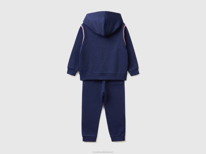 kinderen Benetton trainingspak van 100% katoen blauw 4R622930