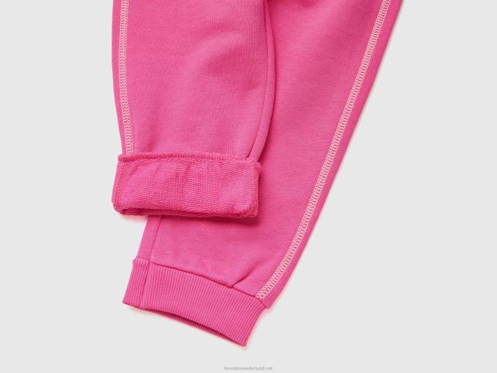 kinderen Benetton trainingspak van 100% katoen fuchsia 4R625636