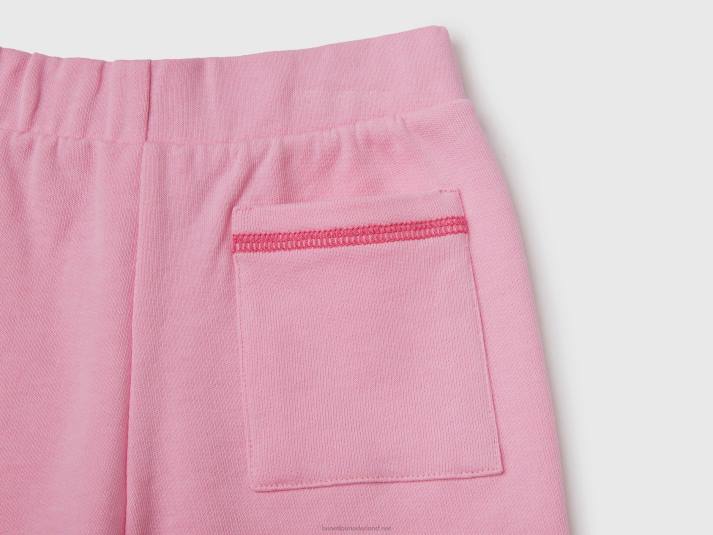 kinderen Benetton trainingspak van 100% katoen roze 4R625645