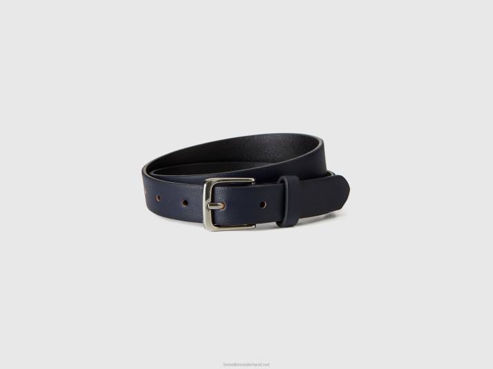 kinderen Benetton klassieke riem met gesp donkerblauw 4R622081