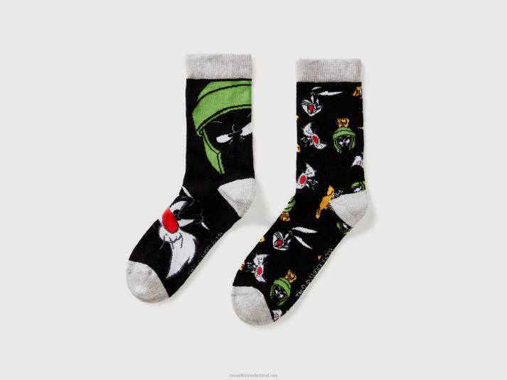kinderen Benetton looney tunes sokken zwart 4R622017