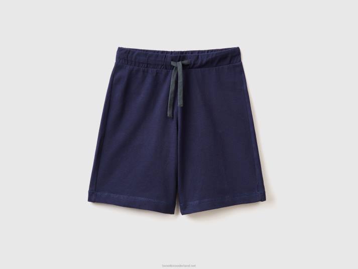 kinderen Benetton Bermuda's van 100% katoen donkerblauw 4R621980