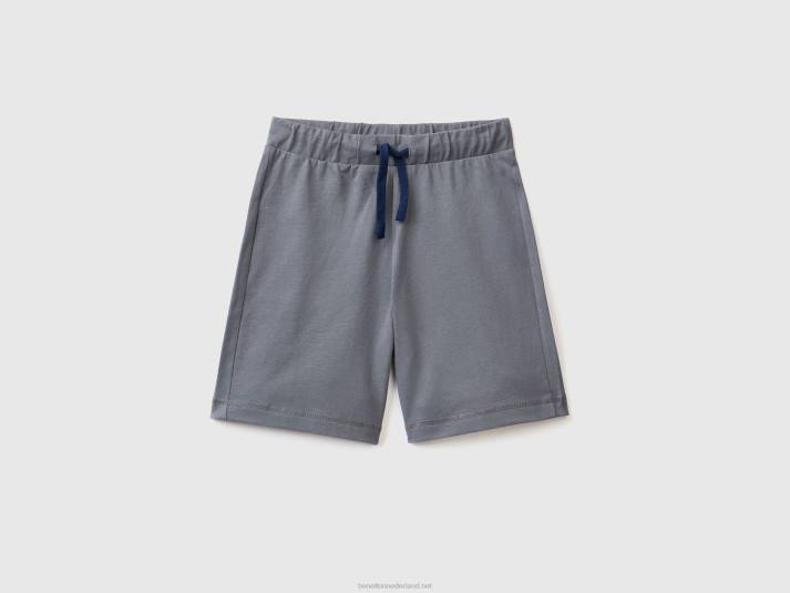 kinderen Benetton Bermuda's van 100% katoen grijs 4R621987