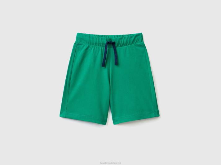 kinderen Benetton Bermuda's van 100% katoen groente 4R621996