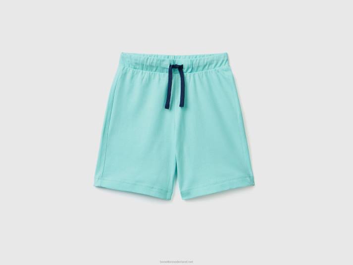 kinderen Benetton Bermuda's van 100% katoen hemelsblauw 4R622004