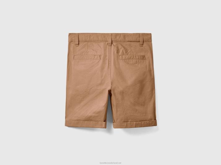 kinderen Benetton bermuda's van puur katoen kameel 4R624927